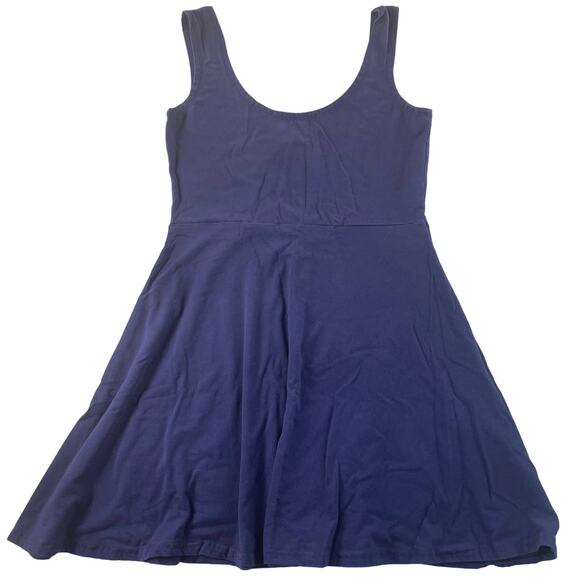 L3003 Navy Blue Flare Dress size Medium - Picture 1 of 3